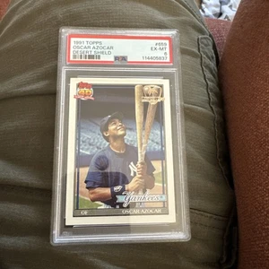 1991 Topps Desert Shield #659 OSCAR AZOCAR PSA 6 YANKEES - Picture 1 of 2