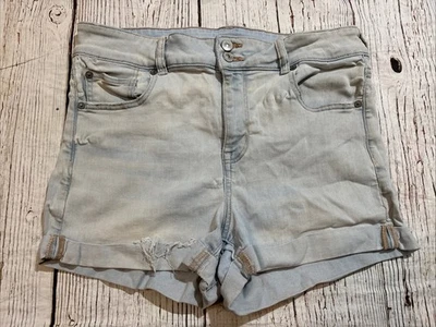 Pantalones Cortos American Eagle Outfitters Lavado Ligero Tiro Alto Para Mujer Talla 16 Foto 1 de 4