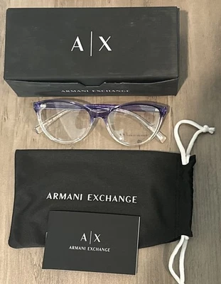 Monturas para gafas Armani Exchange Ax3053 8323 53 mm púrpura lavanda 53 16 Foto 1 de 4