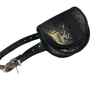 Riñonera ANNA & AVA Talla S Negro/Dorado Diseño Hebilla Cinturón ¡NUEVA! - Imagen 1 de 2