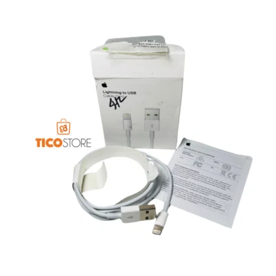 Original Apple USB Lightning Cable 1m MXLY2AM/A MD818AM/A White Used Good w/Box - Image 1 of 3