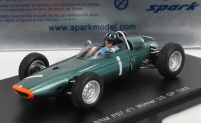 Spark S1152 BRM P57 Winner US GP 1963 Graham Hill 1/43 - Immagine 1 di 3