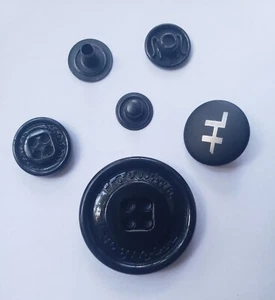 New! HOLUBAN Replacement Black Button Set Snap & Sew HTF! - Picture 1 of 2