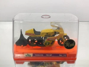 GUILOY 112 YAMAHA 750 GP MOTORCYCLE MOTORBIKE -YELLOW 1:15?- GOOD IN SHOWCASE - Imagen 1 de 6