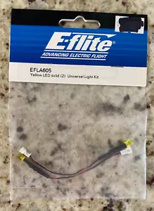 RC E-FLITE ADVANCING ELECTRIC FLIGHT EFLA605 YELLOW LED (2) UNIVERSAL LIGHT KIT - Picture 1 of 4