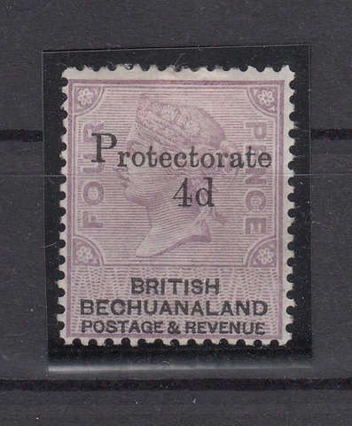 MD19886/ BRITISH BECHUANALAND - SG # 44 MINT MH SIGNED + CERTIFICATE - CV 600 $ Cover