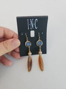 NEU INC Gold Tropfen Ohrringe Rivoli Glas Träne Erdet Neu mit Etikett $ 22,50 Einzelhandel  - Bild 1 von 7