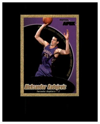 1999-00 SKYBOX APEX GOLD ALEKSANDAR RADOJEVIC #162 YUGOSLAVIA TORONTO RAPTORS  - Image 1 of 2