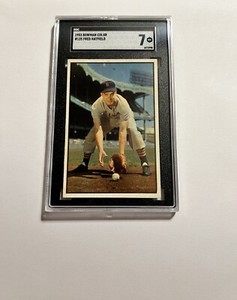 1953 Bowman Color #125 Fred Hatfield Detroit Tigers SGC 7 NM