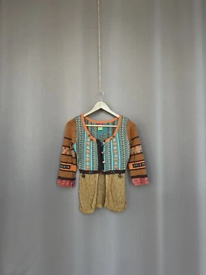 Save The Queen Blouse Knit Top Shirt Size L With Logo 3/4 Sleeves - Image 1 of 4