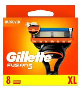 2 Packs of Gillette Fusion 5 XL Blades 8 Pack Cartridges Microfin Guard Genuine
