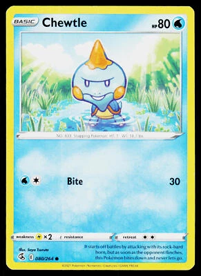 Chewtle SWSH08: Fusion Strike #080/264 Common - Image 1 of 2