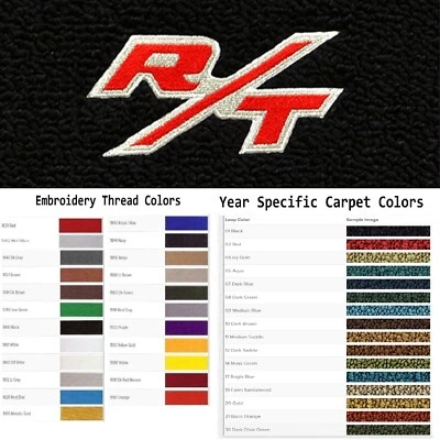 ACC 1966-1970 Dodge Coronet Custom R/T with Silver Outline 4pc Loop Floor Mats - Image 1 of 4