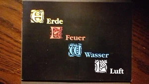 Telefonkarten Deutschland Erde,Feuer,Wasser, Luft von 1993 ungebraucht im Folder - Bild 1 von 5