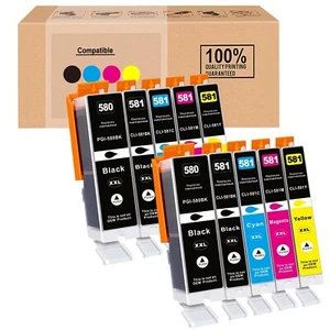10x Patronen für CANON PGI-580 CLI-581 XXL PIXMA TS705a TS6150 TS6350 TR8550 - Bild 1 von 9