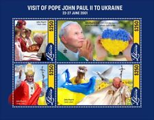 Liberia Znaczki 2022 MNH Wizyta papieża Jana Pawła II na Ukrainie M/S