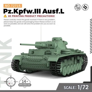 SSMODEL SS72715 1/72 25mm Military Model Kit Pz.Kpfw.III Ausf.L - Picture 1 of 12