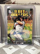 2023 TOPPS BIG LEAGUE GUNNAR HENDERSON 8 BIT BALLERS ROOKIE AUTO 8B-9 SSP #/25