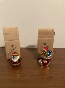 Avon Gift Collection Santa And Stocking Ornaments - Picture 1 of 6