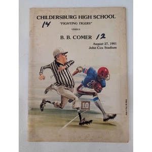 Childersburg High School Football Program B.B. Comer August 27, 1981 - Picture 1 of 2