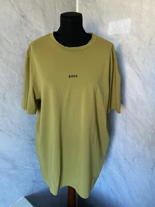 Hugo Boss Green Relaxed Fit T-Shirt Crew Neck Size XL VGC - Picture 1 of 8