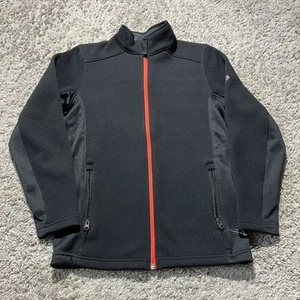 Spyder Youth Boy's Black Full Zip Fleece Lined Jacket Ski Outdoor Large USA Team - Picture 1 of 10