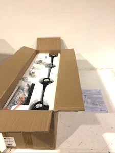 Golden Lighting 7011-LP BLK-CLR Winslett 4-Light Matte Black Linear Pendant - Picture 1 of 3