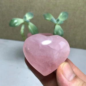 Wholesale Natural Polished Pink crystal Heart Specimen Healing 42-37-19mm A8647 - Picture 1 of 13