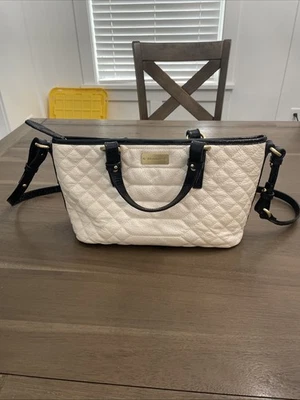 Brahmin Mini Asher Off White Pebbled Leather-removable Shoulder Strap - Image 1 of 4
