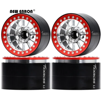 Heavy Brass & Aluminum 2.2" -9.5MM Offset Beadlock Wheel Rim For RC 1/10 Crawler - Image 1 of 4