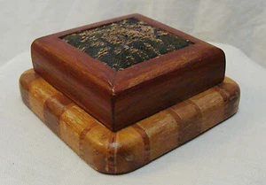 Vintage Inlaid Wood Pin Cushion - Picture 1 of 4