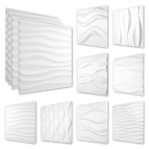 5 qm PVC 3D Paneele Wand Wanddeko Wandverkleidung modern glatt Wellen Motive