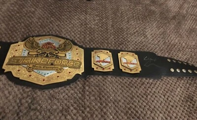 REPLICA Strikeforce Belt Signed Auto Daniel Cormier UFC Champ ESPN USA Olympics - Image 1 of 4