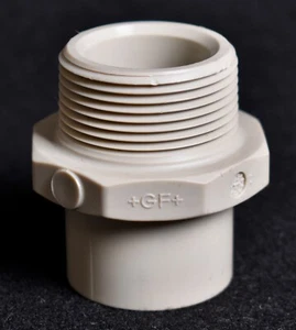 Georg Fischer 40mm 1-1/4" Male Adapter NRT + PP Butt Fusion 727.914.659 - Picture 1 of 5