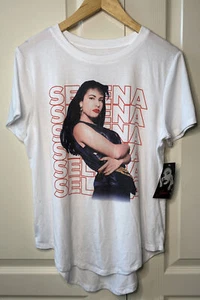Selena Official Merchandise Graphic T-Shirt White Size L 2019 NWT - Picture 1 of 5