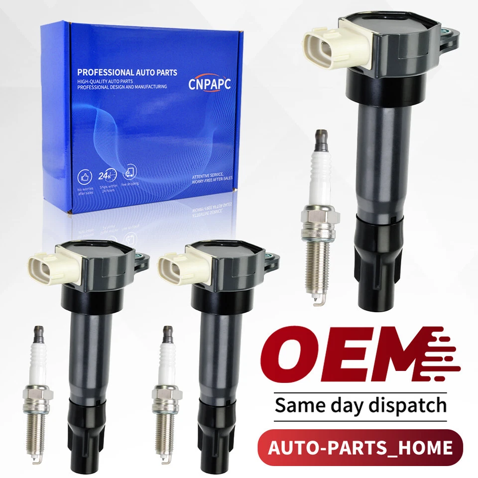 Paquete de 3 bobinas de encendido y bujías de iridio para Smart Fortwo 2008-15 1,0 L L L3 UF681 Foto 1 de 4