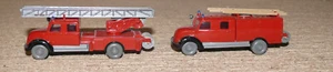 K23 Wiking 2 x Feuerwehr Magirus Sirius Leiterwagen 620/33 u. Spritzenwagen 610 - Bild 1 von 6