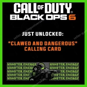 Call of Duty Black Ops 6 Monster Clawed and Dangerous Animated Calling Card B06 - Picture 1 of 1