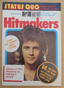 HITMAKERS - music magazine  #28  - 1976 UK  STATUS QUO, DAVID BOWIE