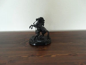 Vintage 40`s - 1xSmall-Size - Black Horse & Rider - Ornament - Picture 1 of 3