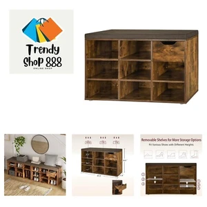 Compact 8-Cubby Shoe Rack with Adjustable Shelves for Modern Living Spaces - Picture 1 of 12
