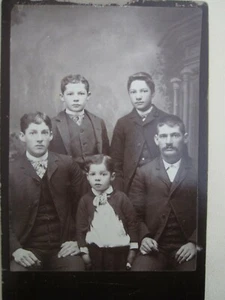 Vintage Real Photo Dad and Son's - Picture 1 of 4