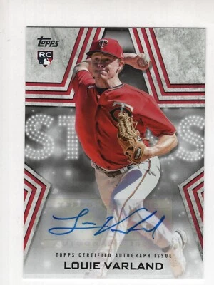 Louie Varland 2023 Topps Series 2 Baseball Stars Rookie RC Autograph! - Image 1 of 2