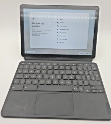 Lenovo CT-X636F 4G 128GB Chromebook with 10.1-Inch Screen and Keyboard - Image 1 of 4
