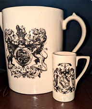 The British Herald LARGE PITCHER Decorative Thomas Robson 1830 Made in England