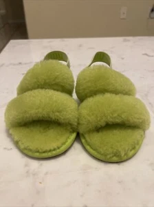 UGG green slides toddler US sz 10 - Picture 1 of 4
