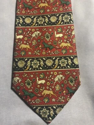 Мужской галстук Metropolitan Museum of Art шелк животные птицы цветы - Изображение 1 из 2