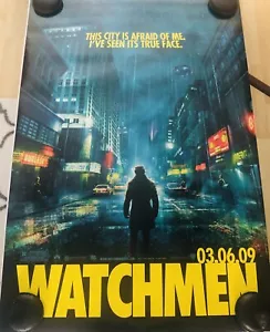 WATCHMEN Original Double Sided DS 27x40 Movie Poster MARVEL Mint Character Vsn - Picture 1 of 1