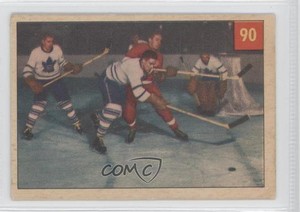 1954-55 Parkhurst Alex Delvecchio #90 HOF