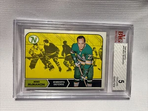 1968-69 TOPPS #46 MIKE McMAHON  Defense Minnesota North Stars BGS Graded 5 EXCEL - Picture 1 of 2